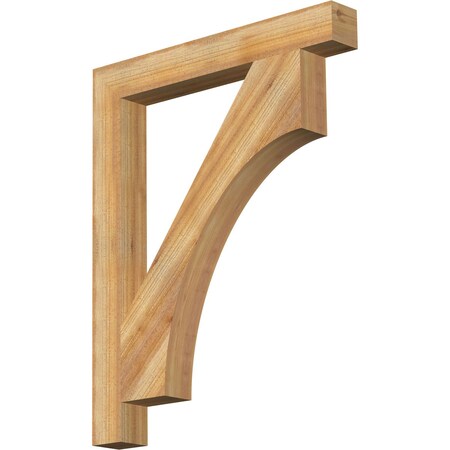 Ekena Millwork Westlake Block Rough Sawn Bracket, Western Red Cedar, 4"W x 32"D x 40"H BKT04X32X40WTL05RWR